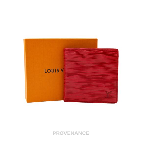 🔴 Louis Vuitton Marco Wallet - Red Epi Leather - Picture 1 of 10